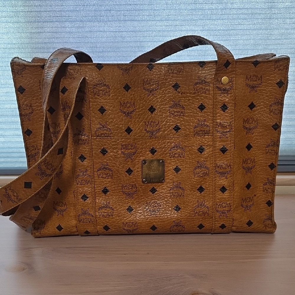 MCM Brown Classic Tote Bag